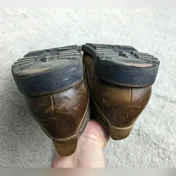 DOCKERS Men loaffers shoes size 11 leather tan  color - Picture 9 of 11